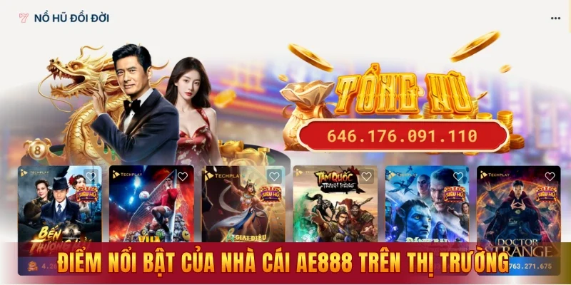 Điểm nổi bật của nhà cái AE888 trên thị trường